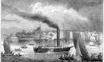 Barco de vapor comercial de Robert Fulton.