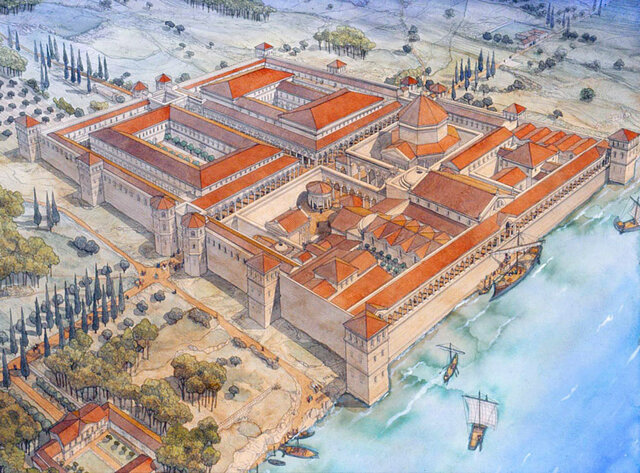 Costruzione palazzo di Diocleziano