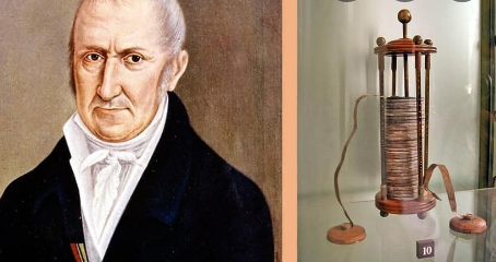 Alessandro Volta inventa la pila voltaica.