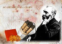 Alfred Nobel inventa la dinamita.