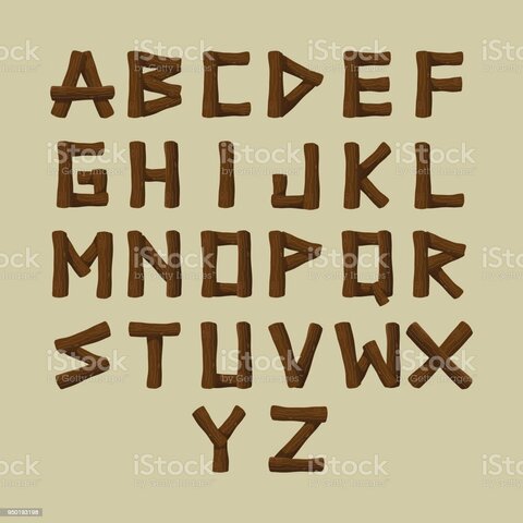 Aparecen las letras tridimensionales