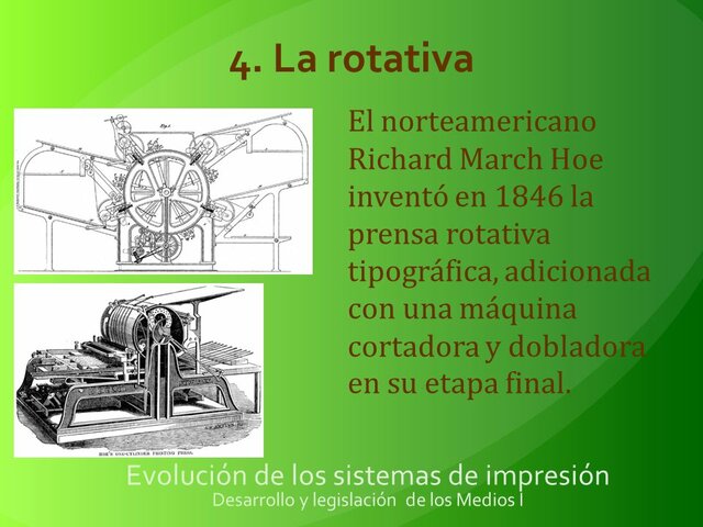 Rotativa litográfica.