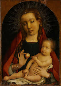 Neits maarja lapse ja õunaga