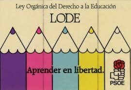 LEY ORGÁNICA REGULADORA DERECHO A LA EDUCACIÓN (LODE)