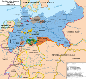 Confederación de Alemania del Norte.