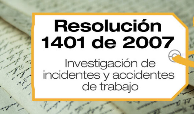 RESOLUCIÓN 1401 DE 2007