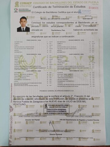 Graduación del Bachiller