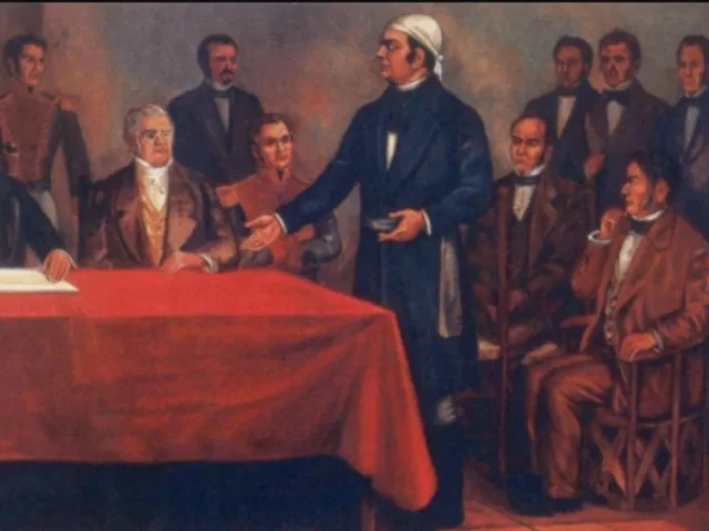 Decreto constitucional para la libertad de la América Mexicana sancionado en Apatzingán.