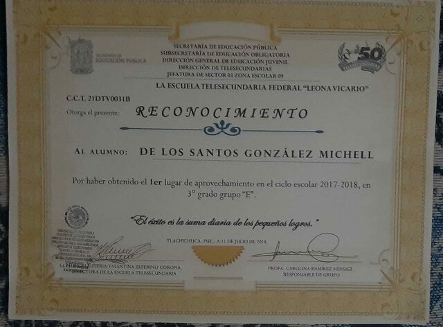 Graduación de la Secundaria