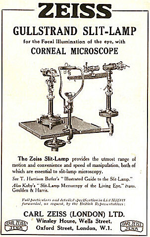 Origen de la Lampara de Hendidura