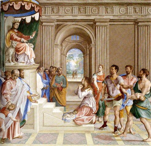 Salomó i el temple.