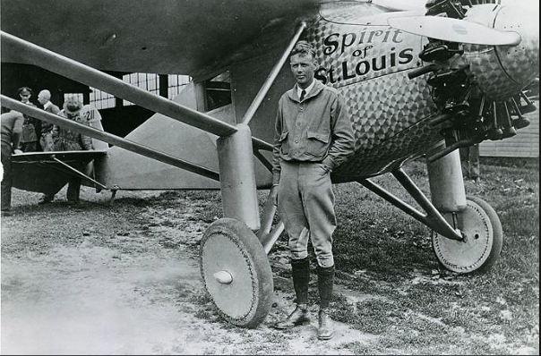 Charles Lindberg completes solo flight across the Atlantic