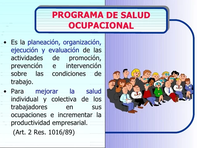 PROGRAMA DE SALUD OCUPACIONAL