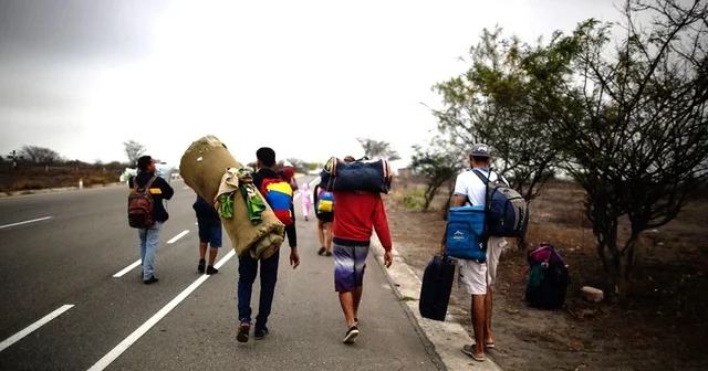 Campesinos desplazados