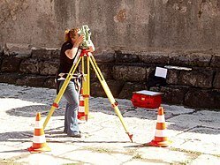 teodolito - topógrafo actual