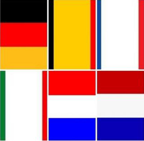 Bélgica, Francia, Alemania, Italia, Luxemburgo y Holanda