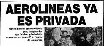 PRIVATIZACIONES DE EMPRESAS LEY 23.696