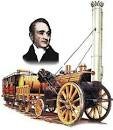 Locomotora de George y Robert Stephenson para el traslado de mercancías.