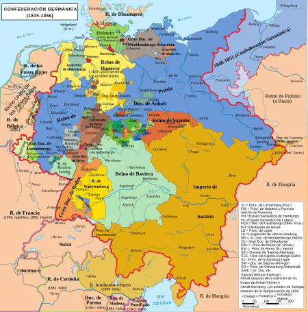 CONFEDERACIÓN GERMÁNICA 1815
