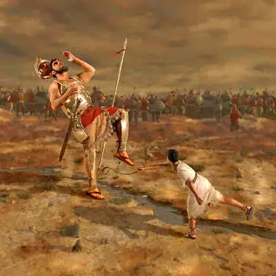 David Defeats the Philistines