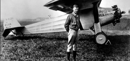 Charles Lindberg completes solo flight across the Atlantic