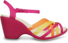 Huaraches de tacón grueso