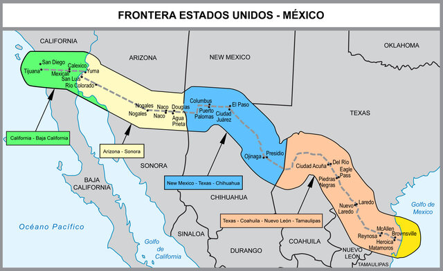 Delimitación de la frontera correctamente