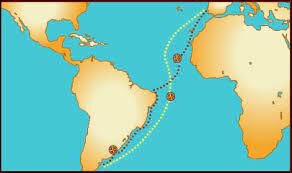 Ruta de  que va fer Americo Vespuccio