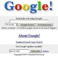 Nace Google por Larry Page y Sergei Brin