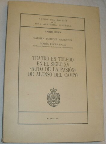 TEATRO. AUTO DE LA PASIÓN