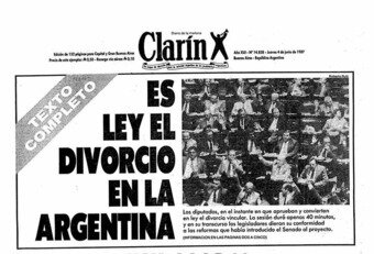 EL DIVORCIO VINCULAR ES LEY