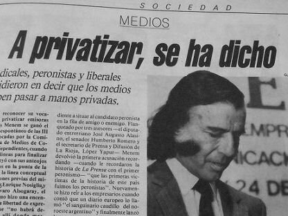 PRIVATIZACIONES DE EMPRESAS