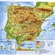 Mappa geografica della spagna