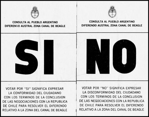 Canal de Beagle y la consulta popular