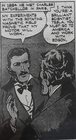 Tesla se muda a Estados Unidos y comienza a trabajar para Edison (inventor norteamericano)