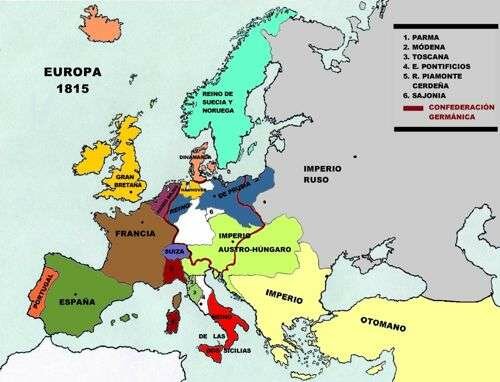 Reconstrucción del mapa político de Europa