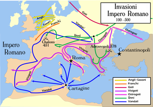 LE INVASIONI BARBARICHE IN SPAGNA