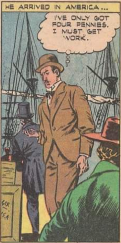 Llegada a América y trabajo con Edison