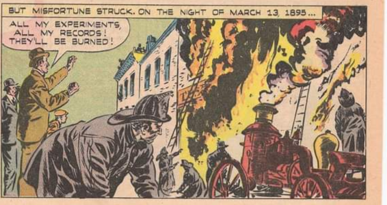 Su laboratorio se incendio