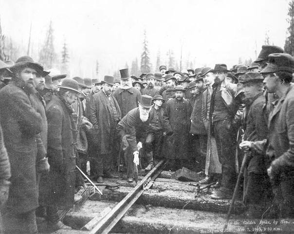 Transcontinental Railway  (CPR) Completed