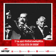 Primer levantamiento - "La casa esta en orden"