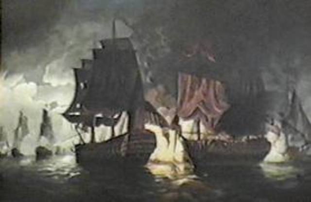 John Paul Jones captures the British ship Serapis