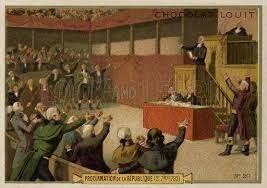 The proclamation of the French republic