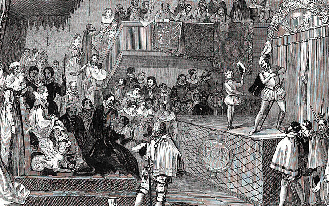 Erste Theateraufführung in einer Lateinschule