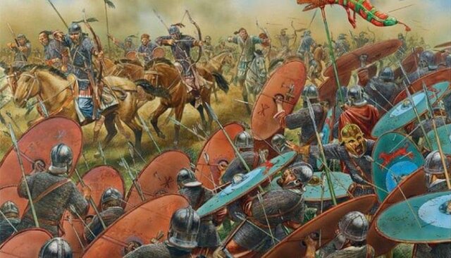 Gli Unni iniziano a fare pressioni contro i Germani