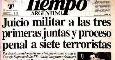 Firma del Decreto 157/83 y Decreto 158/83