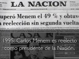 REELECCION DE MENEM