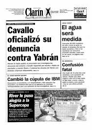 DENUNCIA DE CAVALLO CONTRA YABRÁN