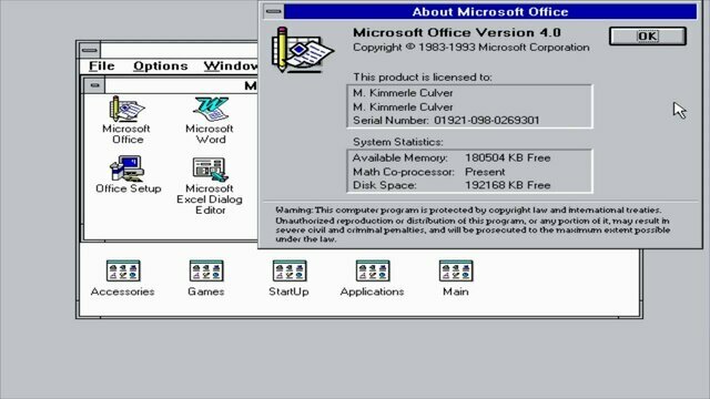 Microsoft Office 4.0