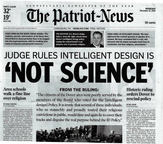 Keeping Religion Out of the Science Classroom